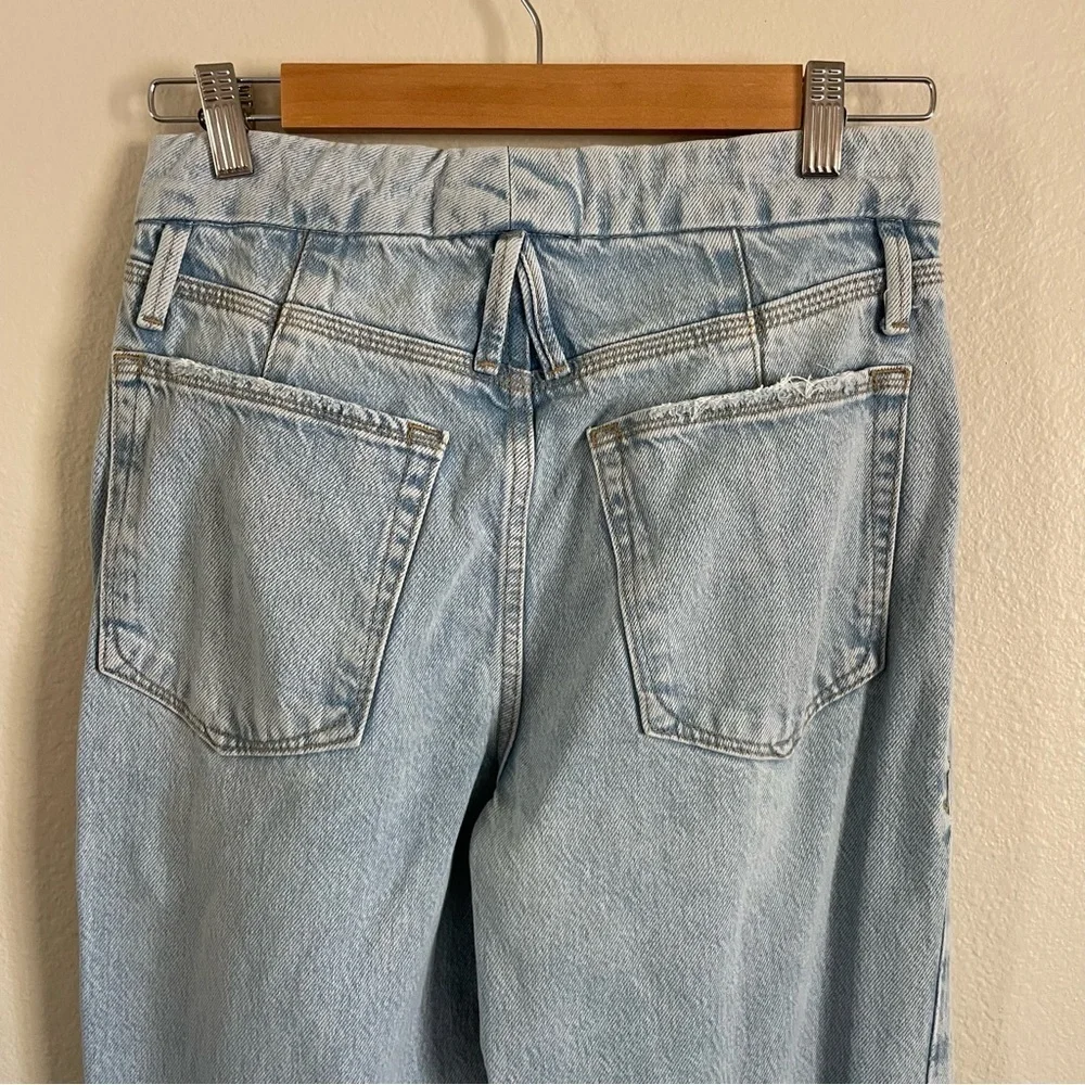 Zara x Good American 90’s Relaxed Jeans Light Wash Size 2 - Picture 9 of 12